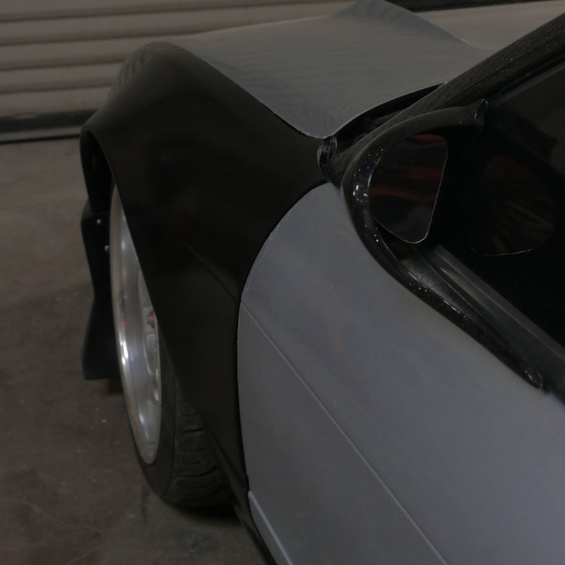 Nissan 240SX S13 (Pop Up) 1989-1994 Wide Johnnies Style 2 Piece Polyurethane 50mm Front Fenders