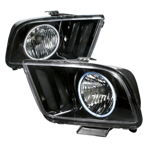 Spec-D 05-09 Ford Mustang Crystal Housing Headlights Black 3LH-MST05JM-KS