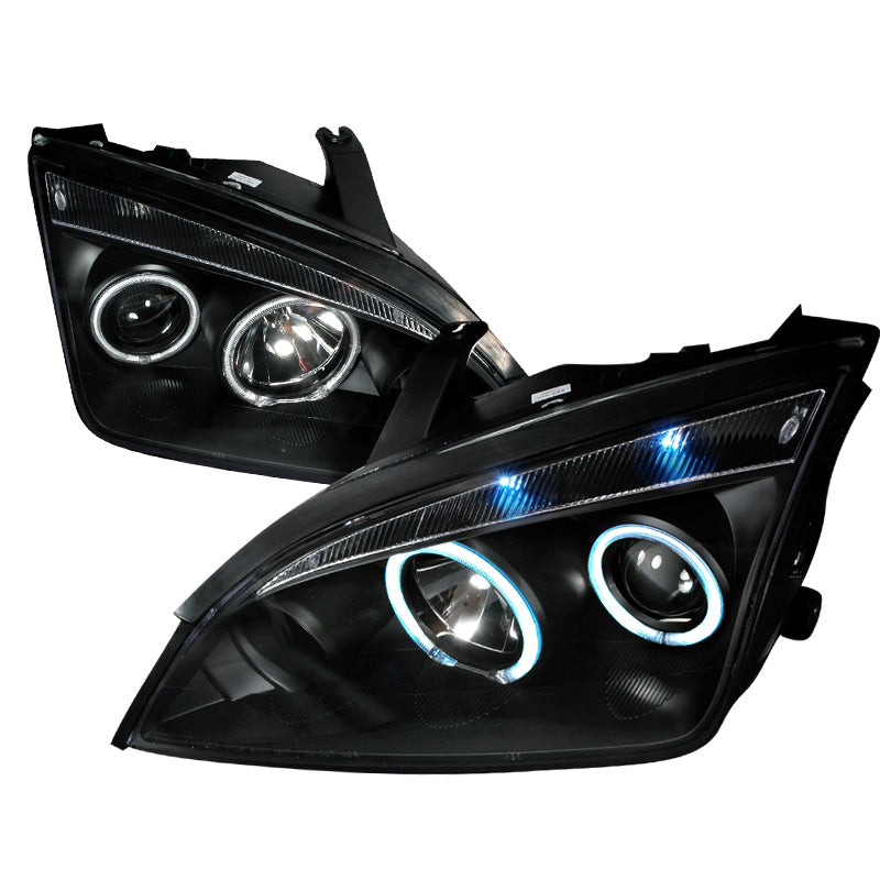Spec-D 05-07 Ford Focus Ccfl Halo Projector Headlights Black 3LHP-FOC05JM-KS