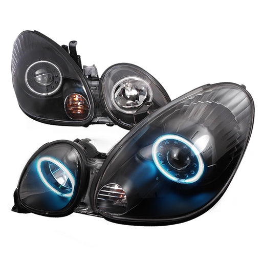 Spec-D 98-05 Lexus Gs300 Ccfl Halo Projector Headlights Black 3LHP-GS30098JM-KS