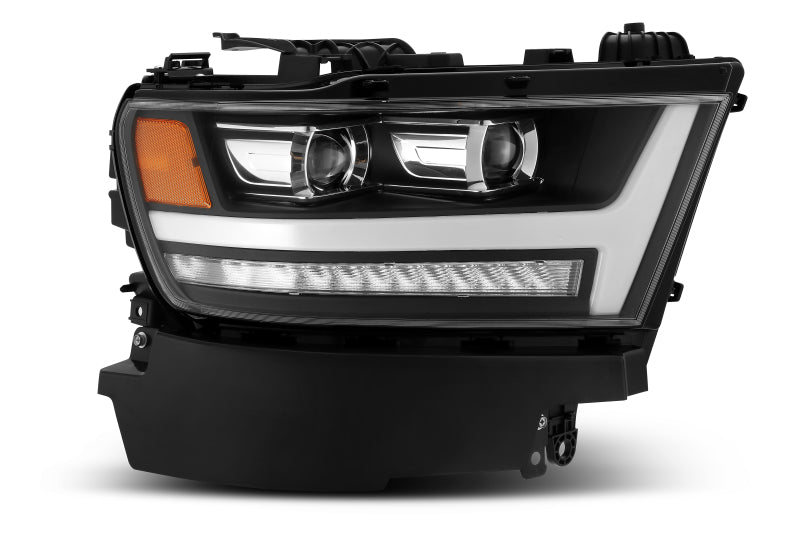 Phares de projecteur AlphaRex 19-20 Ram 1500HD PRO-Series, style Plank, noir avec éclairage actif/clignotant séquentiel/DRL Plank