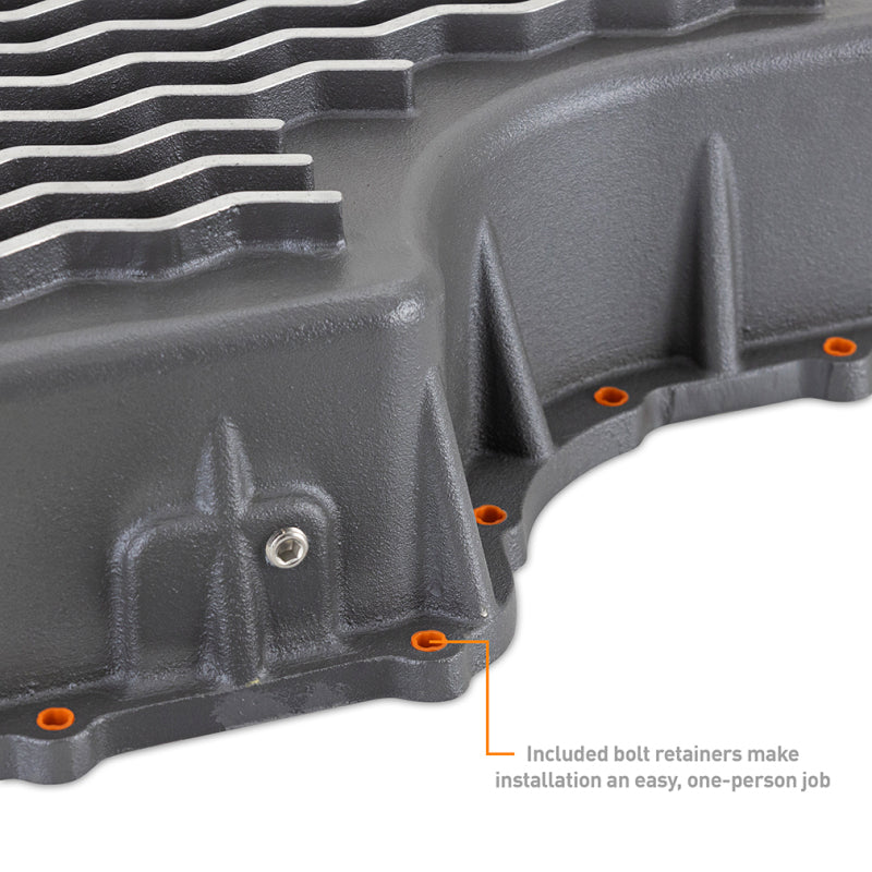 Mishimoto Carter de transmission en fonte 6R140 Powerstroke 2011+ - GR