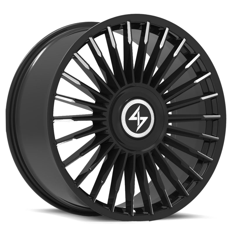 Sentali Luxx Royale  Gloss Black Milled Tips