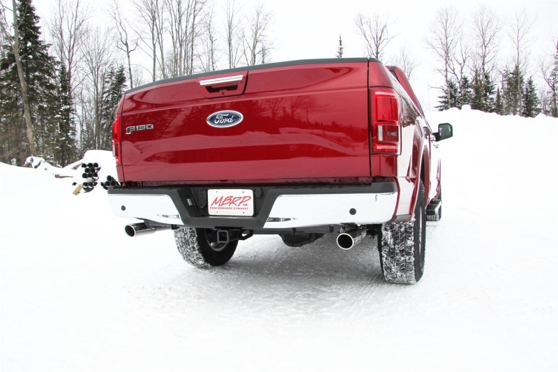 MBRP 2015 Ford F-150 5.0L 3in Cat Back Dual Split Rear Exit AL Système d'échappement