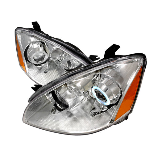 Spec-D 02-04 Nissan Altima Ccfl Halo Projector Headlights Chrome 4LHP-ALT02-KS