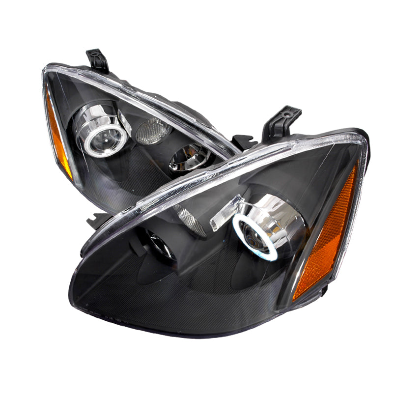 Spec-D 02-04 Nissan Altima Ccfl Halo Projector Headlights Black 4LHP-ALT02JM-KS