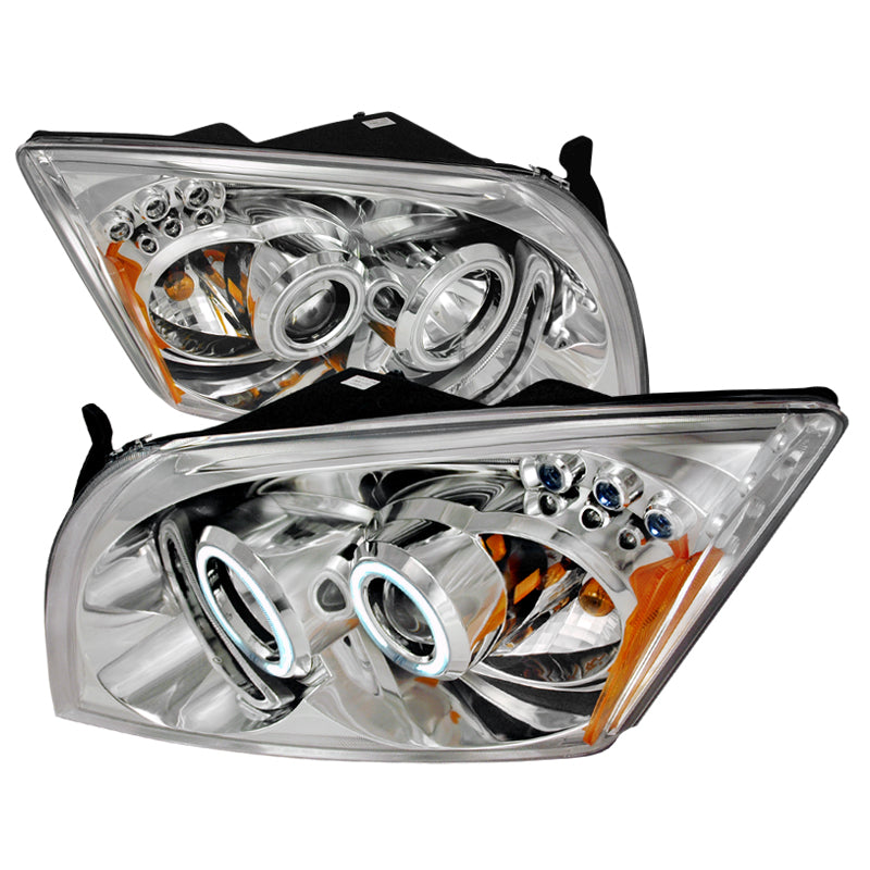 Spec-D 07-10 Dodge Caliber Ccfl Halo Projector Headlights Chrome 4LHP-CAL06-KS