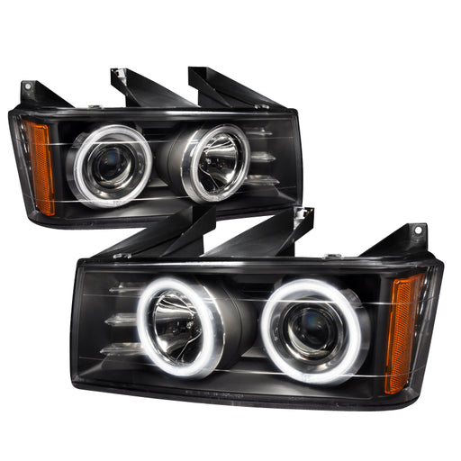 Spec-D 04-06 Gmc Colorado/Canyon Ccfl Halo Projector Headlights Black 4LHP-COL04JM-KS