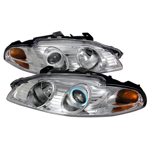 Spec-D 97-99 Mitsubishi Eclipse Ccfl Halo Projector Headlights Chrome 4LHP-ELP97-KS