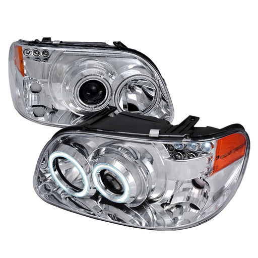 Spec-D 95-01 Ford Explorer Ccfl Halo Projector Headlights Chrome 4LHP-EPOR951PC-KS