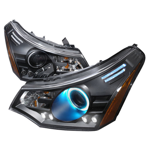 Spec-D 08-10 Ford Focus Ccfl Halo Projector Headlights Black 4LHP-FOC08JM-KS