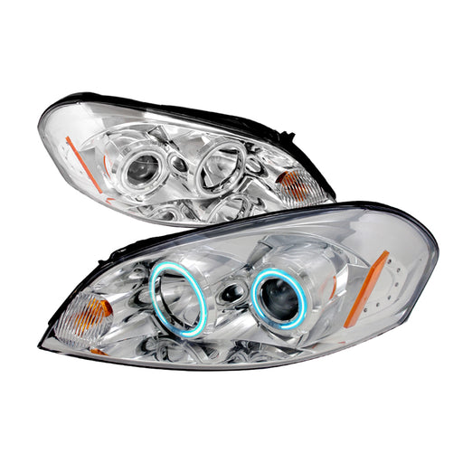 Spec-D 06-08 Chevrolet Impala Ccfl Halo Projector Headlights Chrome 4LHP-IPA06-KS