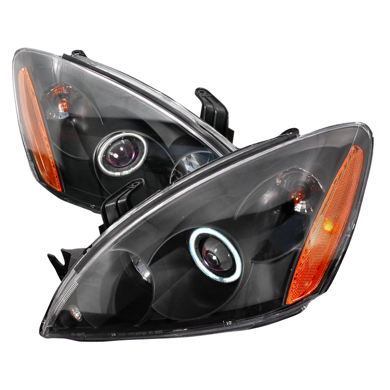 Spec-D 04-06 Mitsubishi Lancer Ccfl Halo Projector Headlights Black 4LHP-LAN03HJM-KS