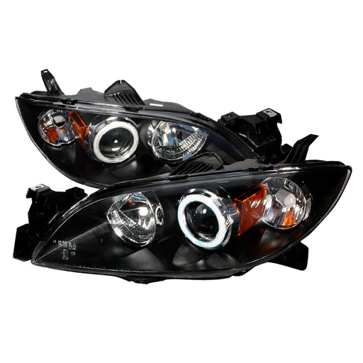 Spec-D 04-06 Mazda 3 Ccfl Halo Projector Headlights Black 4LHP-MZ3044JM-KS