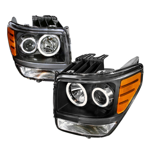 Spec-D 07-08 Dodge Nitro Ccfl Halo Projector Headlights Black 4LHP-NIT07JM-KS