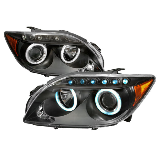 Spec-D 05-10 Scion Tc Ccfl Halo Projector Headlights Black 4LHP-TC05JM-KS