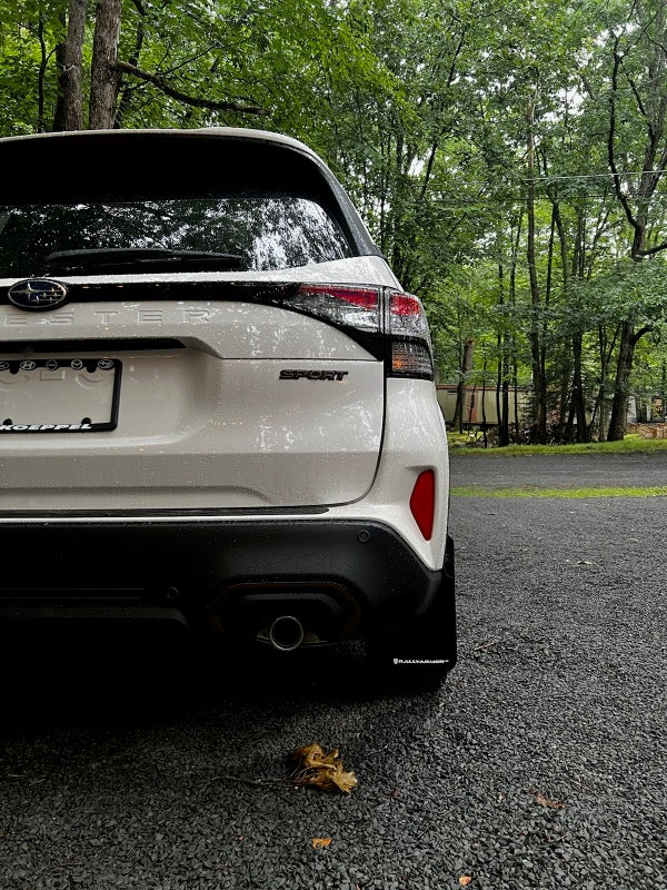 Rally Armor 25-26 Subaru Forester &amp; Hybrid Black UR Mud Flap w/Red Logo