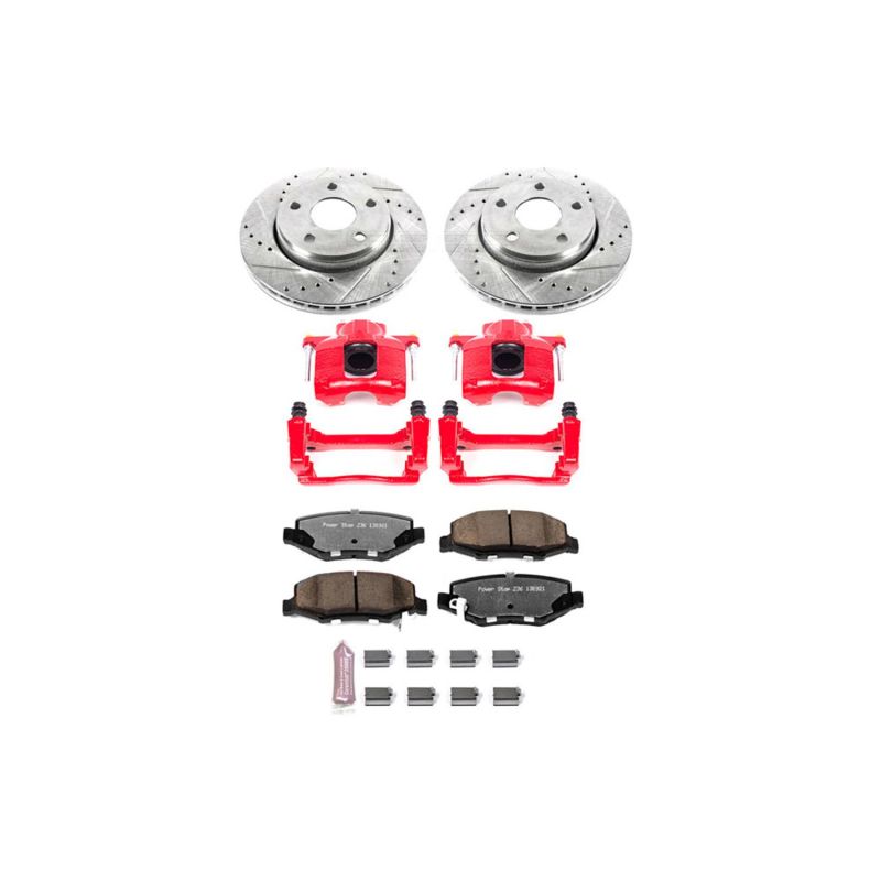 Power Stop 07-17 Jeep Wrangler Kit de Frein Avant Z36 Camion et Remorquage avec Étriers