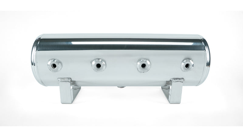 Réservoir poli Air Lift de 2,5 gal avec compresseur chromé Viair 444c (raccords et matériel de montage inclus)