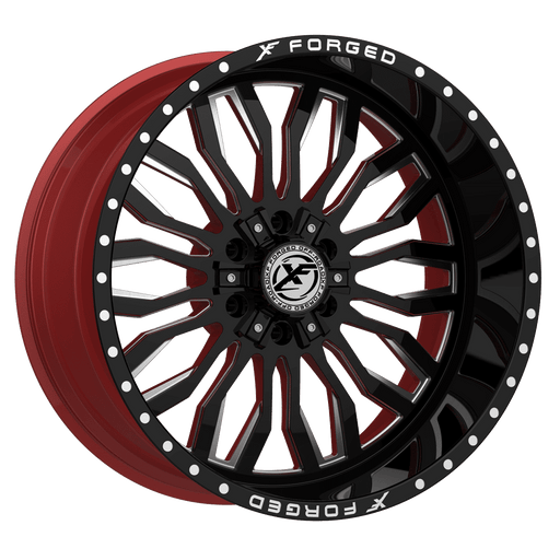 XF OFFROAD XFX-305 Gloss Black Milled W/Red Inner
