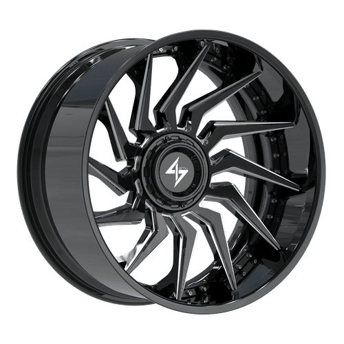 SENTALI BARREL FORGED XTREME BFX4 Gloss Black Lip / Gloss Black Milled Centre