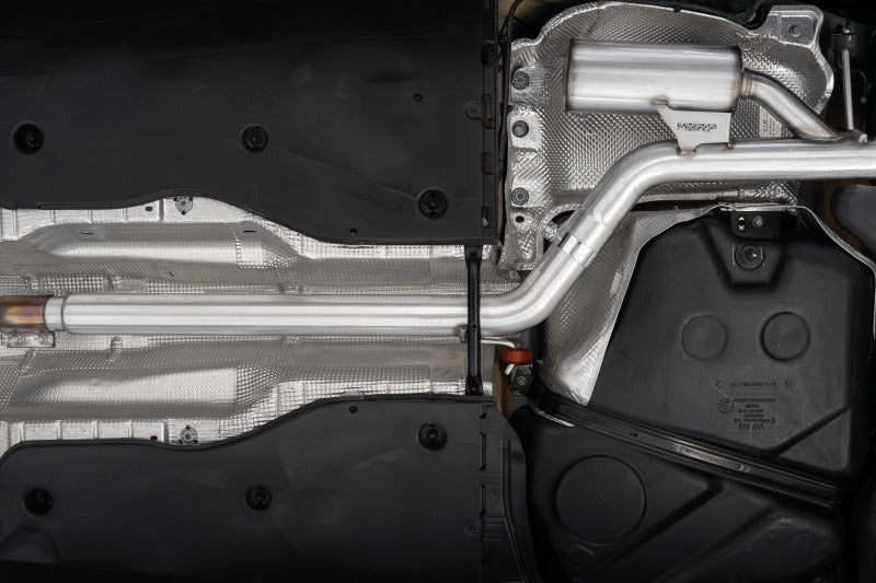 MBRP 2022 VW Golf GTI MK8 T304 SS Échappement Cat-Back 3 pouces 2,5 pouces Double Split arrière avec embouts en fibre de carbone