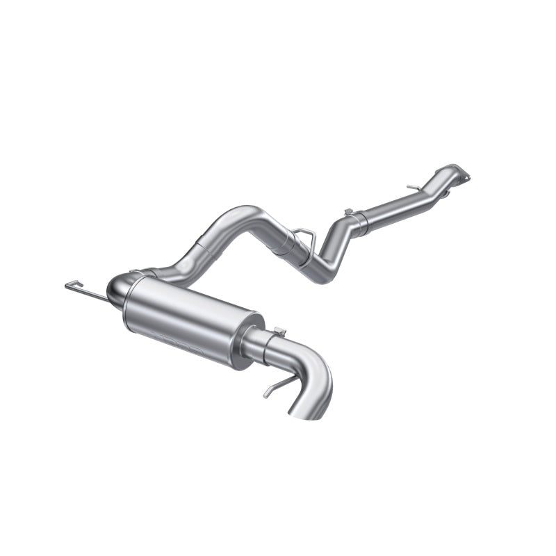 MBRP 21-Up Ford Bronco 2.3L/2.7L EcoBoost 2/4DR Acier aluminisé Échappement Cat-back à dégagement élevé