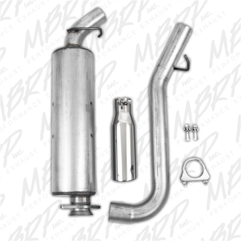 MBRP 2000-2006 Jeep Wrangler (JK) Inline-4 2.5L Inline-6 ​​4.0L Cat Back Single Side
