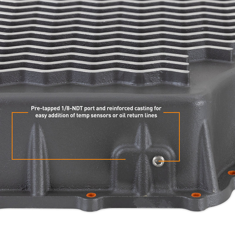 Mishimoto Carter de transmission en fonte 6R140 Powerstroke 2011+ - GR