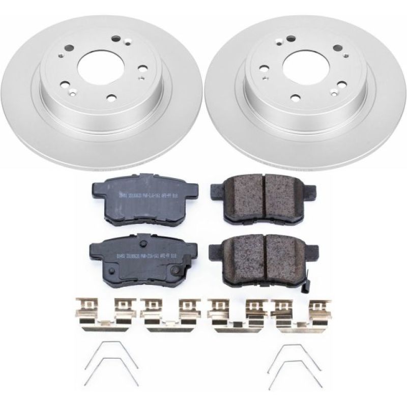Power Stop 11-14 Acura TSX Kit de Frein Arrière Z17 Evolution avec Revêtement Géométrique