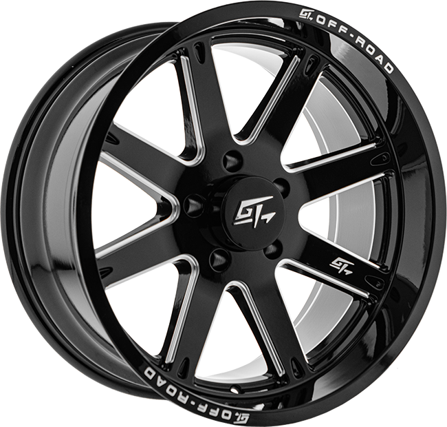 GT OFFROAD INVASION Gloss Black Milled