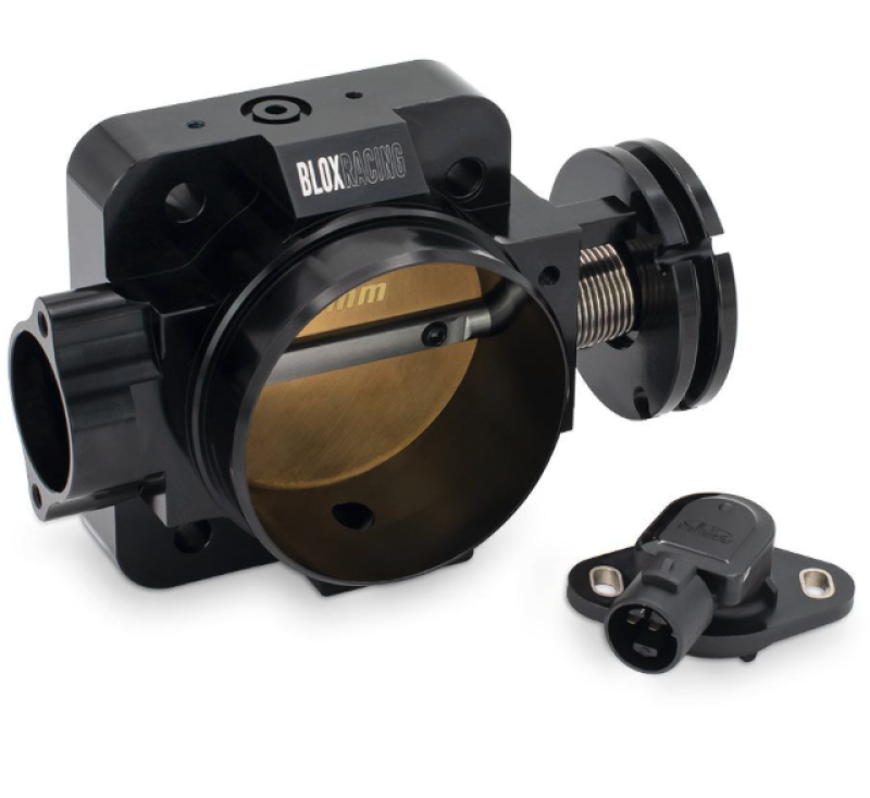 BLOX Racing Honda B/D/H/F Series Engines 76mm Boîtier Papillon Billet Noir V2