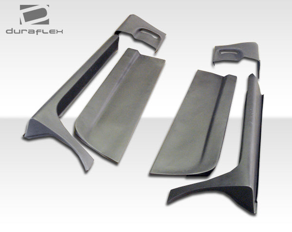 1984-1996 Chevrolet Corvette C4 Duraflex C5 Conversion Side Skirts Rocker Panels with Doorcaps - 6 Piece