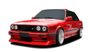 1984-1991 BMW 3 Series E30 Duraflex Evo Look Body Kit - 4 Piece - Includes Evo Look Front Bumper Cover (106438) CSL Side Skirts Rocker Panels (103703) Evo Look Rear Bumper Cover (106439)