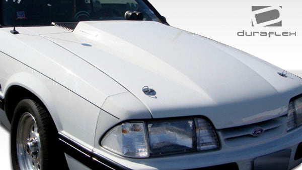 1987-1993 Ford Mustang Duraflex 2" Cowl Hood - 1 Piece