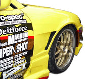 1989-1994 Nissan 240SX S13 Duraflex M-1 Sport Front Fenders (+30mm) - 2 Piece