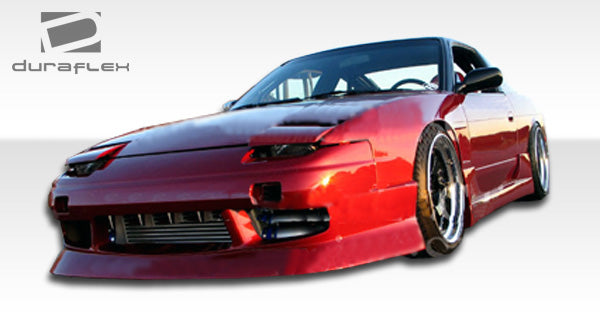 1989-1994 Nissan 240SX S13 2DR Duraflex Type U Body Kit - 4 Piece - Includes Type U Front Bumper Cover ( 103547) Type U Rear Bumper Cover (104239) Type U Side Skirts Rocker Panels (103548)