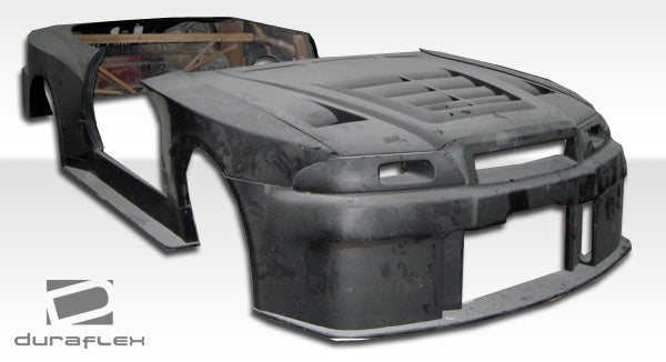 1989-1994 Nissan Skyline 2DR R32 Duraflex R34 GTR500 Conversion Side Skirts Rocker Panels - 2 Piece (S)