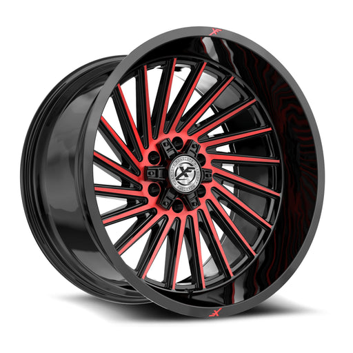 XF OFFROAD XF-239 Gloss Black Machined Red