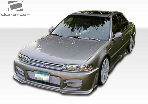 1990-1993 Honda Accord 2dr / 4DR Duraflex R34 Body Kit - 4 Piece - Includes R34 Front Bumper Cover (100935) Spyder Rear Bumper Cover (100925) Spyder Side Skirts Rocker Panels (100926)