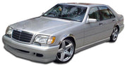 1992-1999 Mercedes S Class W140 Duraflex W-1 Body Kit - 4 Piece - Includes W-1 Front Bumper Cover (105382) W-1 Side Skirts Rocker Panels (105383) W-1 Rear Bumper Cover (105384)