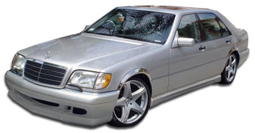 1992-1999 Mercedes S Class W140 Duraflex W-1 Body Kit - 4 Piece - Includes W-1 Front Bumper Cover (105382) W-1 Side Skirts Rocker Panels (105383) W-1 Rear Bumper Cover (105384)