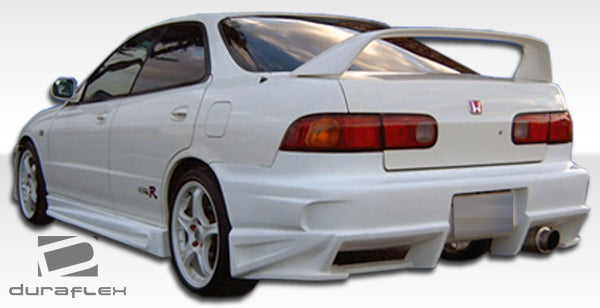 1994-1997 Acura Integra 4DR Duraflex Bomber Body Kit - 4 Piece - Includes Bomber Front Bumper Cover (101394) Bomber Rear Bumper Cover (101386) Bomber Side Skirts Rocker Panels (101387)