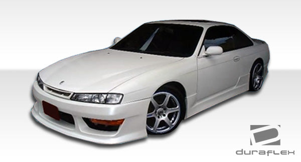 1995-1996 Nissan 240SX S14 Duraflex V-Speed Body Kit - 4 Piece - Includes V-Speed Front Bumper Cover (101649) V-Speed Rear Bumper Cover (101650) V-Speed Side Skirts Rocker Panels (101651)
