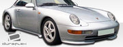 1995-1998 Porsche 911 Carrera 993 C2 C4 Targa Duraflex RS Look Front Add Ons Spat Bumper Extensions - 2 Piece