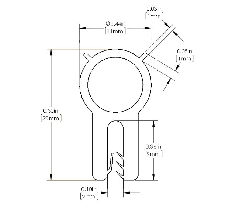 aFe MagnumFORCE Kit de joint d'étanchéité de rechange (1/16PO X 7/16PO) x 36PO L