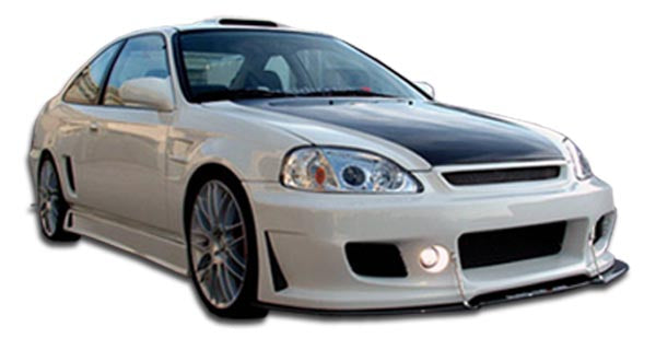 1996-1998 Honda Civic 2dr / 4DR Duraflex B-2 Body Kit - 4 Piece - Includes B-2 Front Bumper Cover (101735) B-2 Side Skirts Rocker Panels (105537) B-2 Rear Bumper Cover (105538)