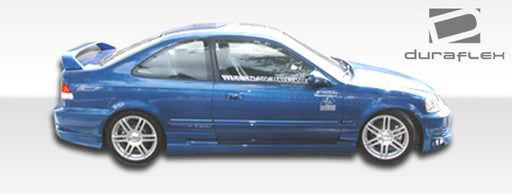 1996-2000 Honda Civic 2DR / HB Duraflex Bomber Side Skirts Rocker Panels - 2 Piece