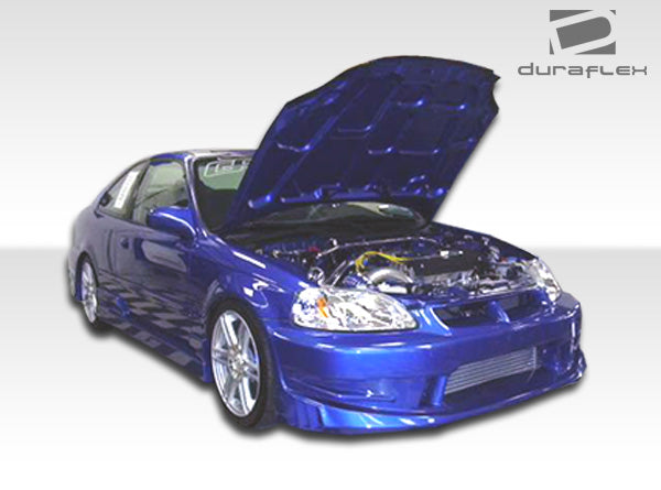 1996-2000 Honda Civic 2DR / HB Duraflex Bomber Side Skirts Rocker Panels - 2 Piece