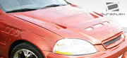 1996-1998 Honda Civic Duraflex Predator Hood - 1 Piece
